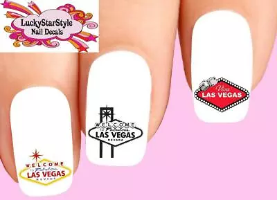 Waterslide Nail Decals Set Of 20 - Las Vegas Assorted • $2