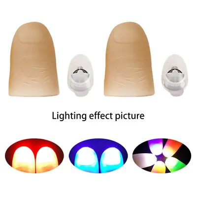 Magic Light Up Thumbs Fingers Flashing Trick Appearing Lights RED/BLUE/GREEN • £4.32