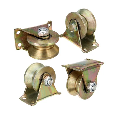 $23.83 • Buy V-Type Groove Wheel, Heavy Duty Rigid Caster With Bracket,