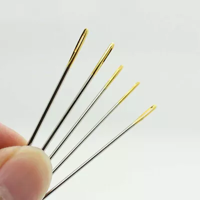 $2.99 • Buy Cross Stitch Gold Eye Needle Hand Embroidery Tapestry 5 Pcs  Sizes 22 24 26 28