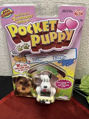 Pocket Puppy Cool Tec Handheld Virtual Pet Interactive SEALED 1990s Vintage • $19.99