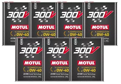 Motul 300V Competition 0W40 14L Fully Synthetic Ester Racing Engine Oil (7 X 2L) • $214.96