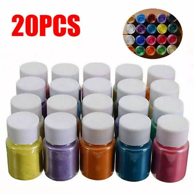 20 Colors Resin Epoxy Dye Pigment Powder Pearl Natural Mica Mineral Powder^ • $5.94