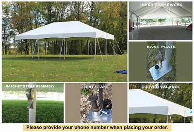 10' X 15' Master Series Frame Tent For Sale White Wedding Canopy Marquee Tent • $1554.07