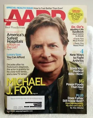 AARP Apr./May 2013 MICHAEL J. FOX - Dr. Oz's Healthy-Life Handbook • $5.19