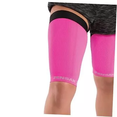  Thigh Compression Sleeve – Hamstring Support Quad Wrap For Large 1 Neon Pink • $42