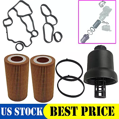 Oil Filter Housing Cap & Oil Filter & Oil Cooler Housing Gasket Kit For Audi/VW • $23.99