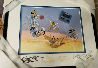 Disney  Slam Dunk With The Fab Five  LE Sericel Autographed By Voices   • $275