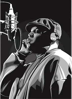 NEW Biggie Smalls Rap Music Notorious B.I.G Vector Print Art Poster 90's Studio • $18.16