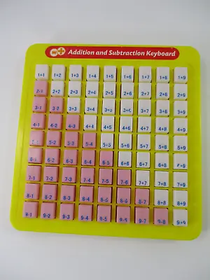 Vintage Educational Addition And Subtraction Keyboard Math Magic Press & See • $14.99