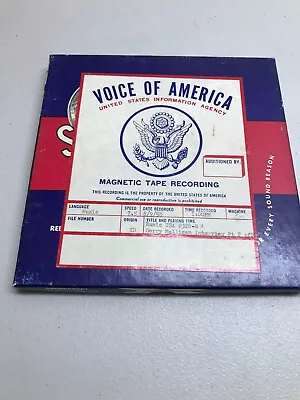1956 Gerry Mulligan Interview - 7.5 Ips Reel To Reel VOA Voices Of America RARE • $100