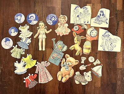 Vintage Margaret O’Brien Paper Doll  Clothing And Accessories • $21.99