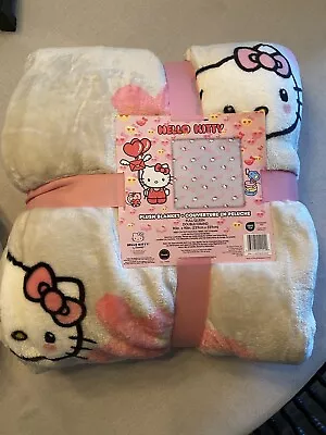 Hello Kitty Queen Size Plush Blanket Viral TikTok Valentines Blanket XOXO HELLO  • $60