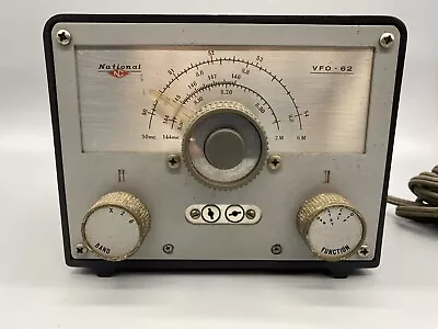 National VFO-62 VARIABLE FREQUENCY OSCILLATOR HAM CB Radio -UNTESTED- • $34.99