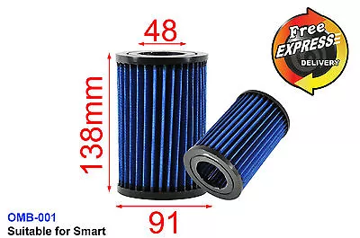 $58 • Buy High-Flow Drop-In Stock Replacement Simota Air Filter For SMART 450 99-07