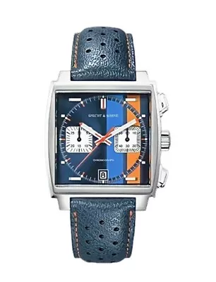 Specht & Sohne Monaco Le Mans Racing Style Gulf Edition Quartz Watch UK SELLER • £119