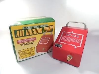 Central Pneumatic Venturi-Type Air Vacuum Pump 03952 • $28.95