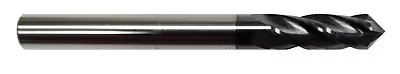 3/4  4 FLUTE 90 DEGREE CARBIDE DRILL MILL - TiALN COATED • $104.95