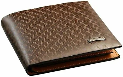 £3.95 • Buy Mens Wallets With Coin Pocket Genuine Leather Coin Purse Gift Wallet