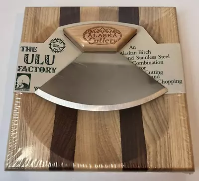 The ULU Factory Blade Birch Block & Bowl Alaska Cutlery W/5  ULU Knife New • $24.99