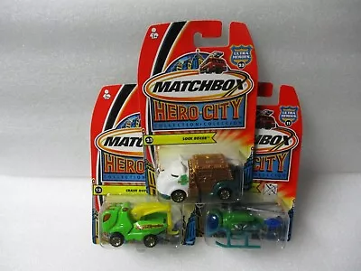 Matchbox China Superfast 2003 Lot Of 3 Assorted Ultra Hero City #3 Blistercard • $2