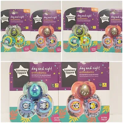 Tommee Tippee 6-18 Months Glow In The Dark Pacifier BPA Free NEW  Lot Of 2 U Pic • $12.79