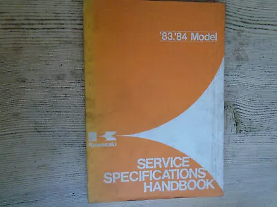 Kawasaki Genuine Service Specification Handbook 1983 1984 All Models Z 900 1000 • £15