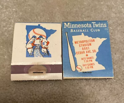 VINTAGE & RARE 1971 Minnesota Twins Metropolitan Stadium Match Book W/Schedule!! • $17.99