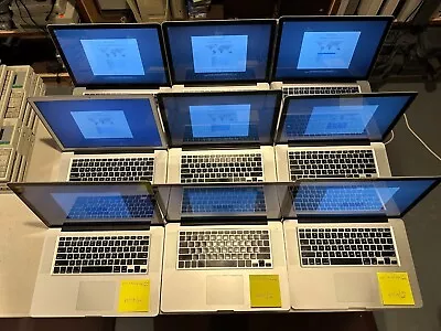 X9 Lot Apple MacBook Pro Laptop 15  A1286 4GB 250GB OS LOADED WORKING READ • $799