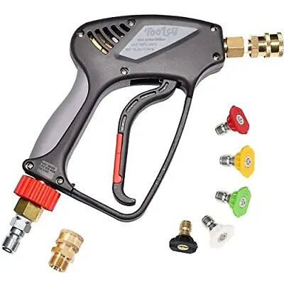 £53.01 • Buy Pressure Washer Short Gun Commercial 5000 PSI / 10.5 GPM With Nozzle Tips 3/8