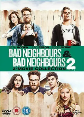 Bad Neighbours & Bad Neighbours 2 DVD Feature|Comedy (2016) Zac Efron • £4