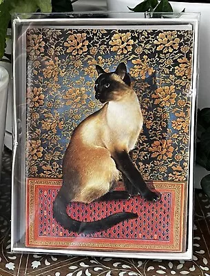 Vintage 1990s The Cats Of Lesley Anne Ivory Siamese Cat Stationary Set • $14.99