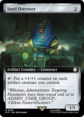 Steel Overseer EXTENDED - 0487 - Rare - Fallout PIP MTG • $2.56