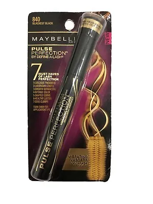 Maybelline Pulse Perfection Vibrating Washable Mascara 840 BLACKEST BLACK • $9.99