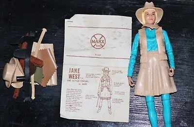Vintage Louis Marx Jane West Cowgirl 2067 Moveable Doll Figure With Accessories • $27.99