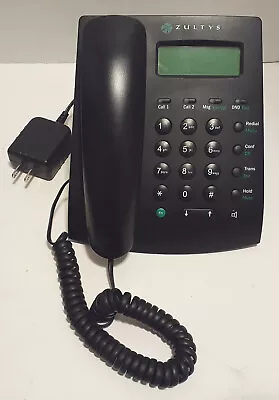 Zultys ZIP 2x1 Office Business Phone Black 2 Line • $24.99