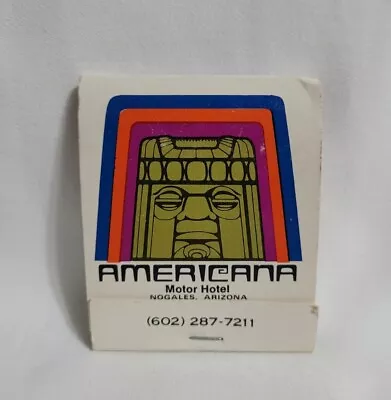 Vintage Americana Motor Hotel Tiki Aztec Mayan Matchbook Nogales AZ Advertising • $12.99