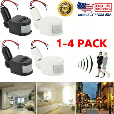 180° PIR Motion Sensor LED Infrared Detector Wall Light Switch Outdoor Lot • $12.99