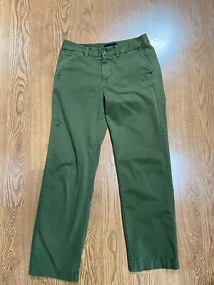 J. Crew Chino Womens Pants Army Green Size 2 • $19.99