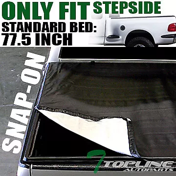 Topline For 1997-2004 Ford F150 6.5 Ft Bed Flareside Hidden Snap Tonneau Cover • $154