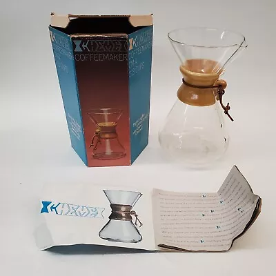 VINTAGE 1970's Chemex Coffee Maker 2-7 Cups CM-207 PREOWNED W/ Box • $49.99