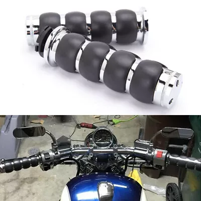 Motorcycle 1  Handlbar Hand Grips For Yamaha V-Star 650 950 1100 1300 Classic US • $29.88