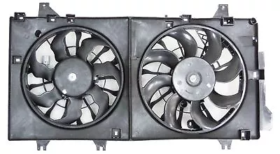 Fan Assembly For 2014-2018 Mazda 3 With Shroud Blades Plastic Black Dual Fan • $174.81