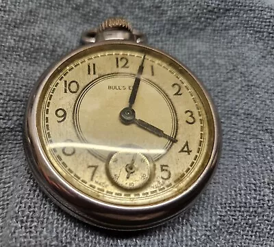 Vintage 1940? Bulls Eye Pocket Watch • $19