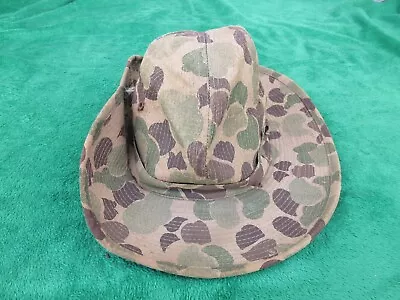 Vintage Military Army Bush Boonie Field Frogskin Camo Hat Prob Vietnam War Era • $134.99