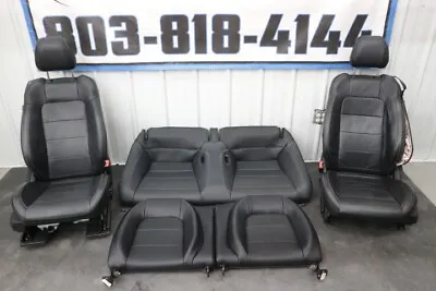 2015-2017 Ford Mustang GT Black Leather Seat Set Power  -OEM • $399.99
