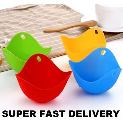 Silicone Egg Poachers Poaching Poach Pods Kitchen Buy 1 Or More UK FAST DELIVERY • £8.49