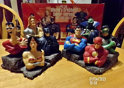 Justice League Of America Ltd. Edition Bookends By Paquet #915/1150 DC Direct • $594.46