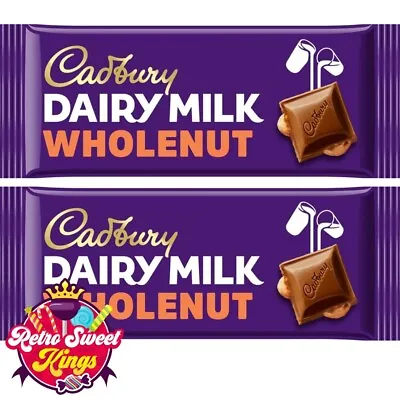 Cadbury Wholenut Dairy Milk Bar 120g New Easter Gift Milk Chocolate Easter • £6.99