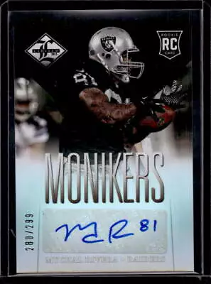 Mychal Rivera 2013 Panini Limited #192 Monikers Rookie Auto /299 • $4.29